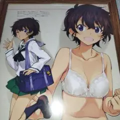ガールズ＆パンツァー 　鈴木　B5サイズ　額装