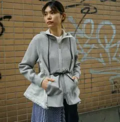 【極美品】sacai Spongy Sweat Hoodie パーカー MA-1