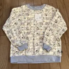新品　140㎝　フタフタ　裏起毛　トレーナー　101わんちゃん