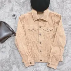 美品Casper John キャスパージョン Gジャン コーデュロイ ベージュM
