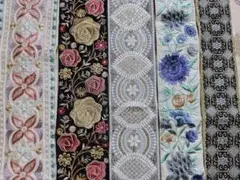 インド刺繍リボン　50cm×5本 No.6