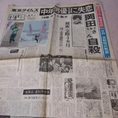 岡田有希子　東京タイムズ 　1986.4.9日　新聞