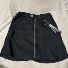 ブラックジッパー　キュロット　サイズ140