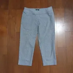 ランバンコレクション　クロップドパンツ　チェック　イタリア製生地　美品　38