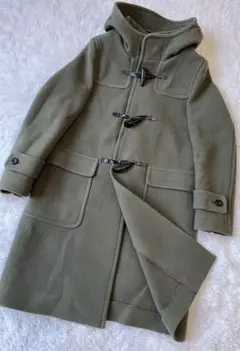 MACPHEE マカフィー ダッフルコート ロング グリーン カーキ 36