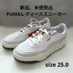 [新品、未使用品]PUMAレディーススニーカーsize25.0ホワイト