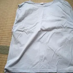 ノースリーブTシャツ ライトブルー 綿100%