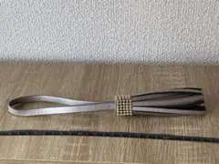 フリンジデザインチャーム シルバー ブラック