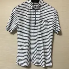 Geegellan　凸凹ボーダー柄半袖カットソー