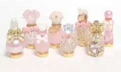 ミニチュア 香水 キラキラ テディベア ピンク セット 8 シルバニア ブライス