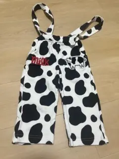 バースデイ チロルチョコ サロペット 牛柄 80サイズ