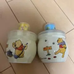 ディズニー　プーさん　陶器　プリンカップ　小物入れ
