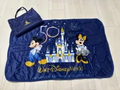 ウォルトディズニーワールド　50周年　ブランケット　ネイビー　宝島社
