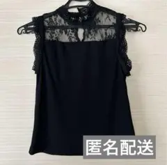 【送料込み】SHEIN Girls / 黒レーストップス　150