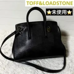 ⭐️新品未使用⭐️　トフアンドロードストーン　ジョリーリザード　ブラック　レザー