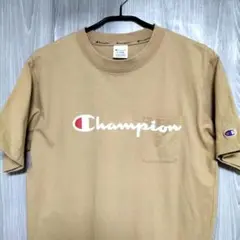 Champion ベージュ Tシャツ 半袖 ポケット付き