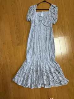 レースフレアロングワンピース Sサイズ