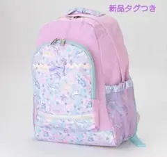 メゾピアノ☆フラワーユニコーン柄リュック大☆新品タグつき