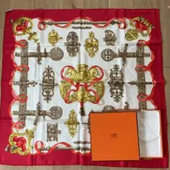 エルメス スカーフ 赤系