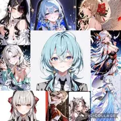 10種類セット！！人物ステッカー 女の子 シール