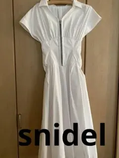 お値下げ❗️美品snidel❤️sustainableフロントジップシャツワンピース