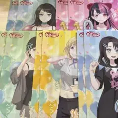 バンドリ クリアファイル 全5種×2セット ファミマ
