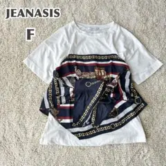【美品】JEANASIS 半袖 Tシャツ（F）スカーフ オシャレ 夏 カジュアル