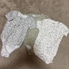 オーガニックコットン　ボディスーツ 3枚セット 70cm