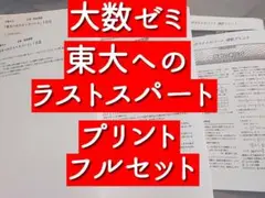 大数ゼミによる数列のパースペクティブフルセット　数学　鉄緑会　河合塾　駿台 大数ゼミによる整数問題完全攻略ゼミプリントフルセット 数学