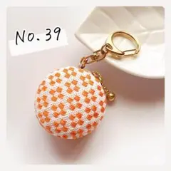こぎん刺しマカロンケース【No.39】 ハンドメイド