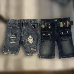 デニムショートパンツ 90 セット