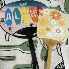 うちわ2種セット　ミニうちわ