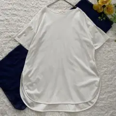 アルファキュービック　半袖カットソー　チュニック丈