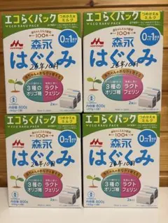 森永 はぐくみ エコらくパック 800g 2袋入×4個