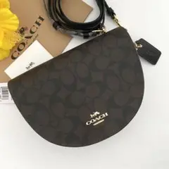 ♩新品 COACH コーチ ショルダーバッグ ブラック ブラウン 黒