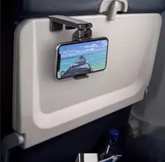 どこでも挟めるトラベルスマホホルダー バス 電車 スマホ 旅行 スリーコインズ