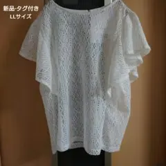 半袖　レース トップス