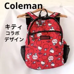 ✳️希少‼️Coleman ハローキティ リュック 赤　ホイッスル付　女児
