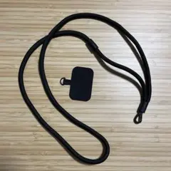 無印良品　ブラックショルダーストラップ