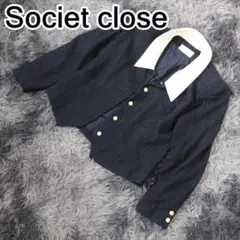 Societ close ジャケット レディース ネイビー FREE SIZE