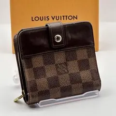 ルイヴィトン　ダミエ コンパクトジップ　折り財布