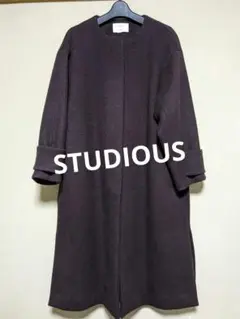 STUDIOUS(ステュディオス)ノーカラーリンクオーバーコート