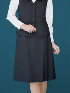 【新品未使用】ボンマックス　プリーツスカート[ロング丈/ストレッチ] 13号