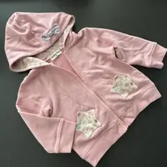 アウター リトルツインスターズ キキララ　ジップアップ　サイズ90 ピンク