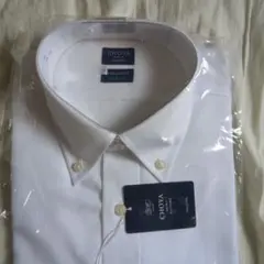 未使用　 CHOYA SHIRT FACTORY 綿100 形態安定 長袖 白