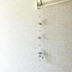 クリスタルサンキャッチャー 紫 透明　光