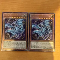 遊戯王　心宿りし青眼竜　レリーフ2枚