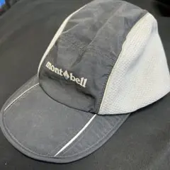 mont-bell メッシュキャップ 黒/グレー サイクル ランニング