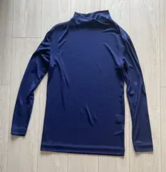 Issey Miyake トップス//ハイネック/長袖/ブルー