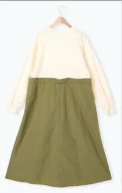新品未使用 /ドッキング裏毛ワンピース